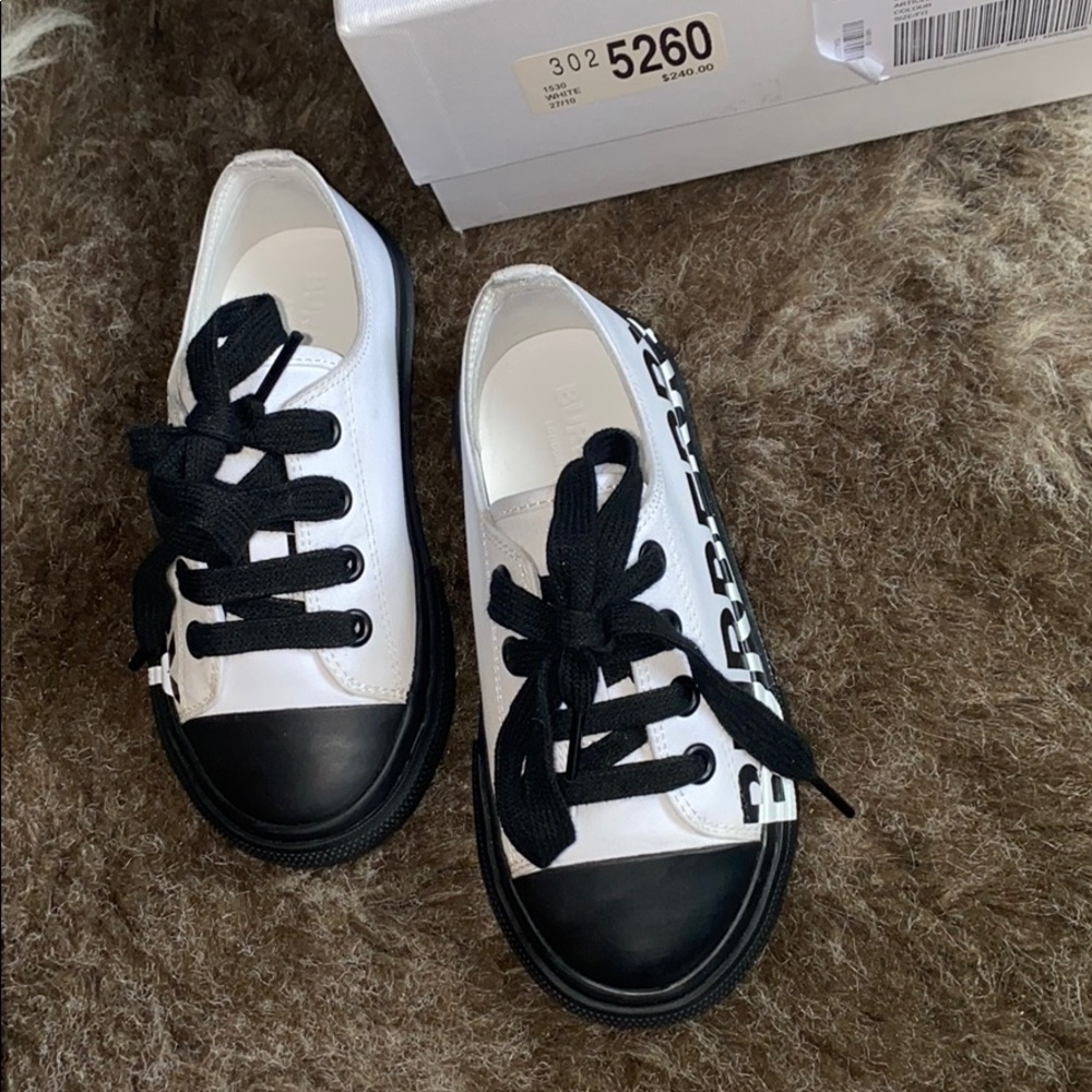 Toddler Burberry sneakers worn once